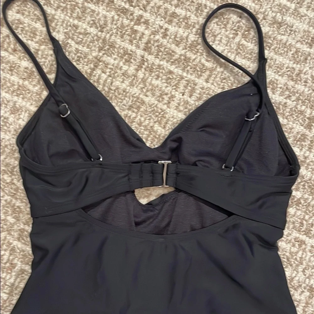 Black One-Piece Swimsuit Sz Med - Picture 4 of 4